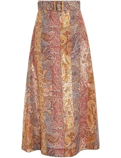 ZIMMERMANN Clothing<Luminosity A-Line Midi Skirt