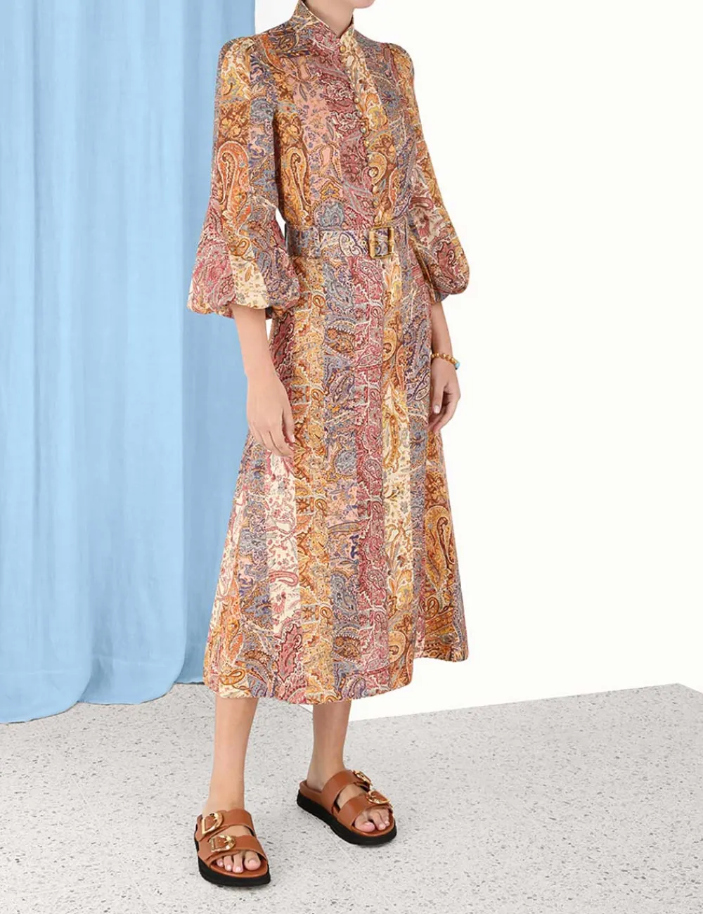 ZIMMERMANN Clothing<Luminosity A-Line Midi Skirt