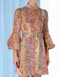 ZIMMERMANN Dresses<Luminosity Belted Mini Dress