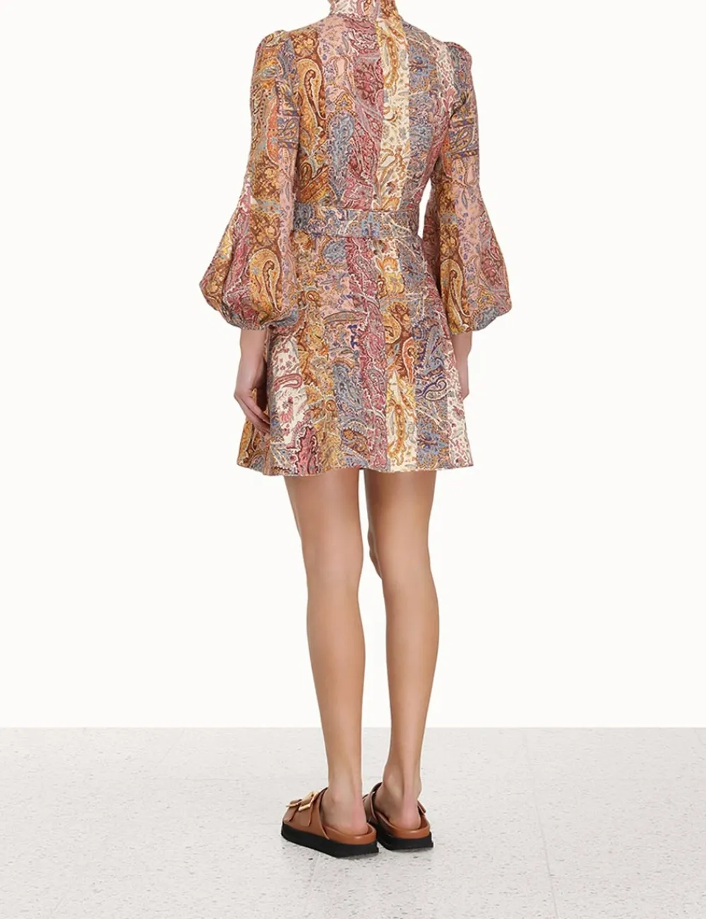 ZIMMERMANN Clothing<Luminosity Belted Mini Dress