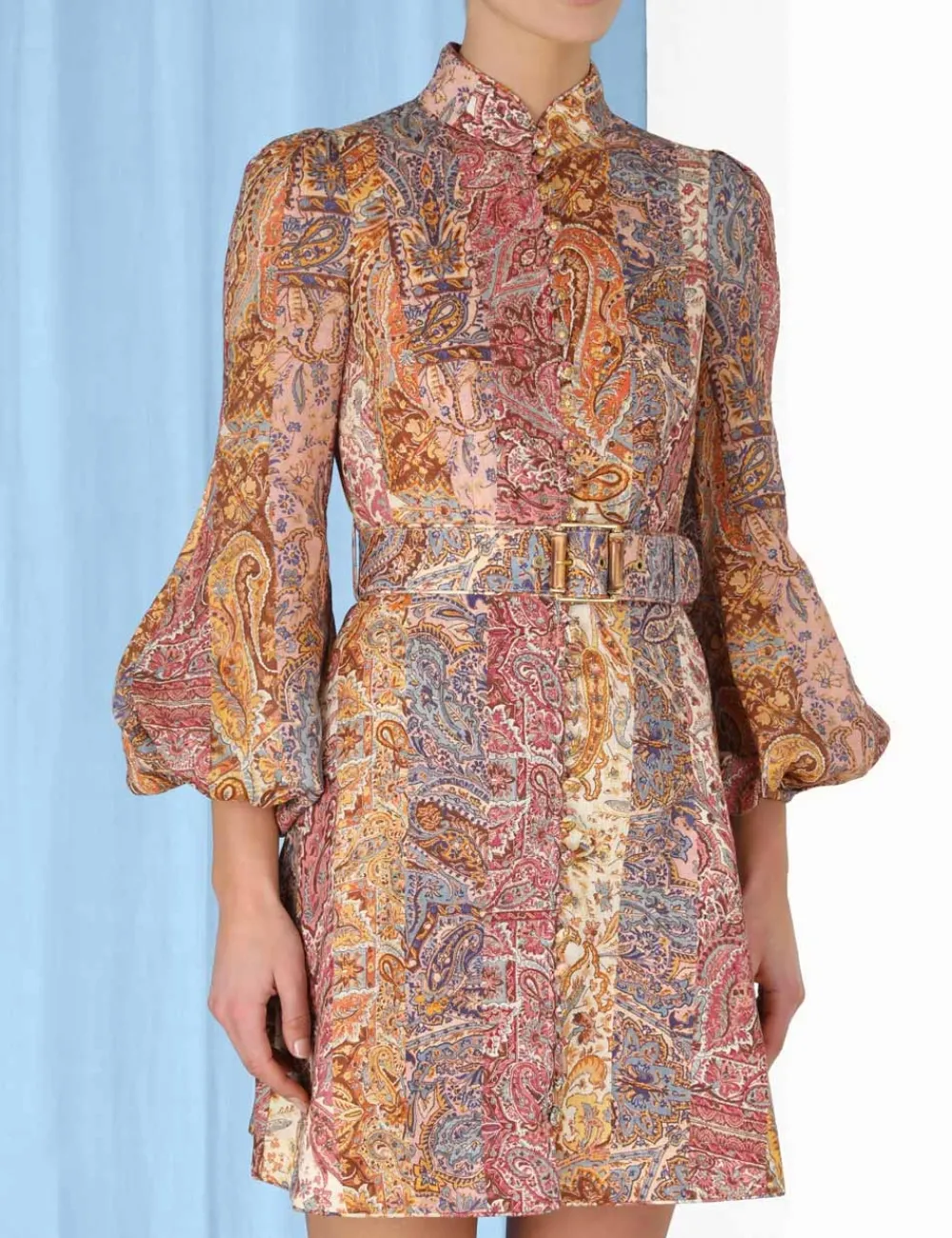 ZIMMERMANN Clothing<Luminosity Belted Mini Dress