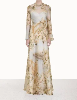 ZIMMERMANN In Denim<Luminosity Bias Slip Dress