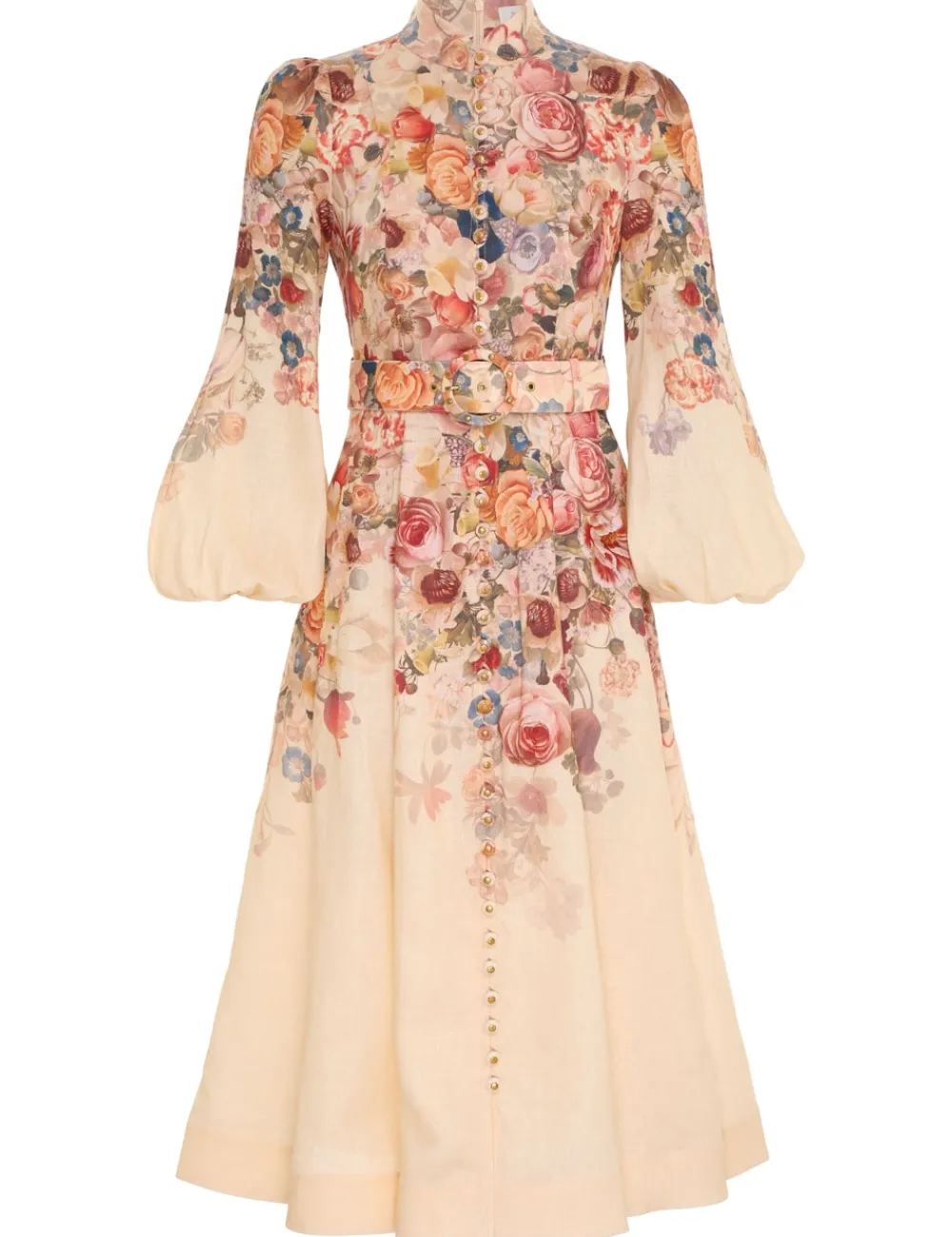 ZIMMERMANN Luminosity<Luminosity Buttoned Midi Dress