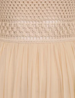 ZIMMERMANN Dresses<Luminosity Crochet Bodice Midi