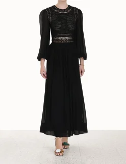 ZIMMERMANN Luminosity<Luminosity Crochet Bodice Midi
