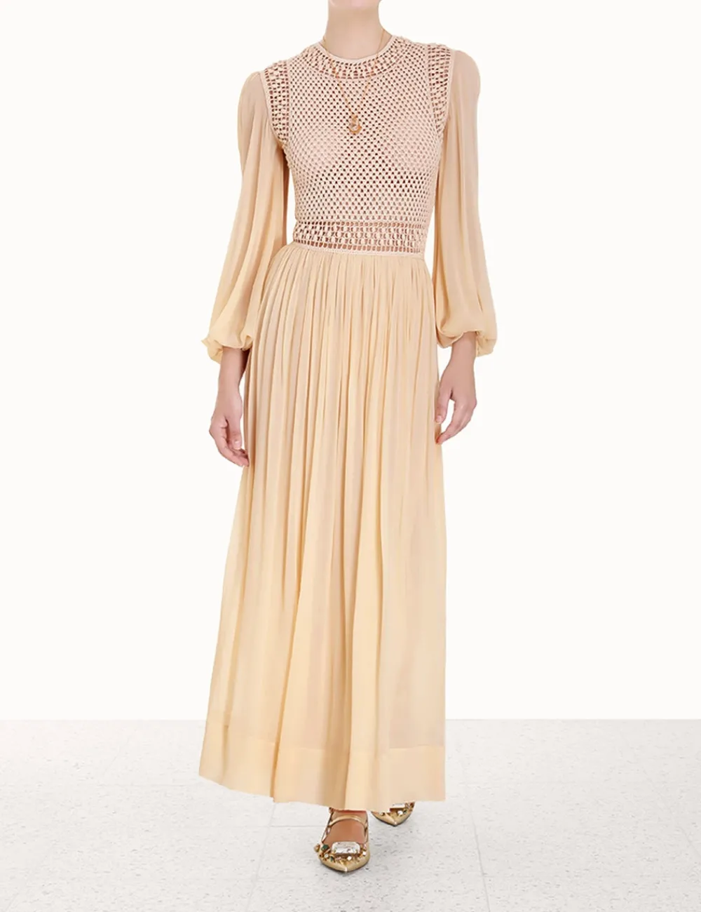 ZIMMERMANN Clothing<Luminosity Crochet Bodice Midi