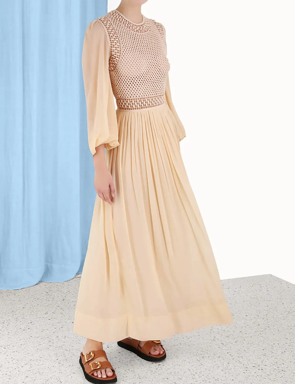 ZIMMERMANN Clothing<Luminosity Crochet Bodice Midi
