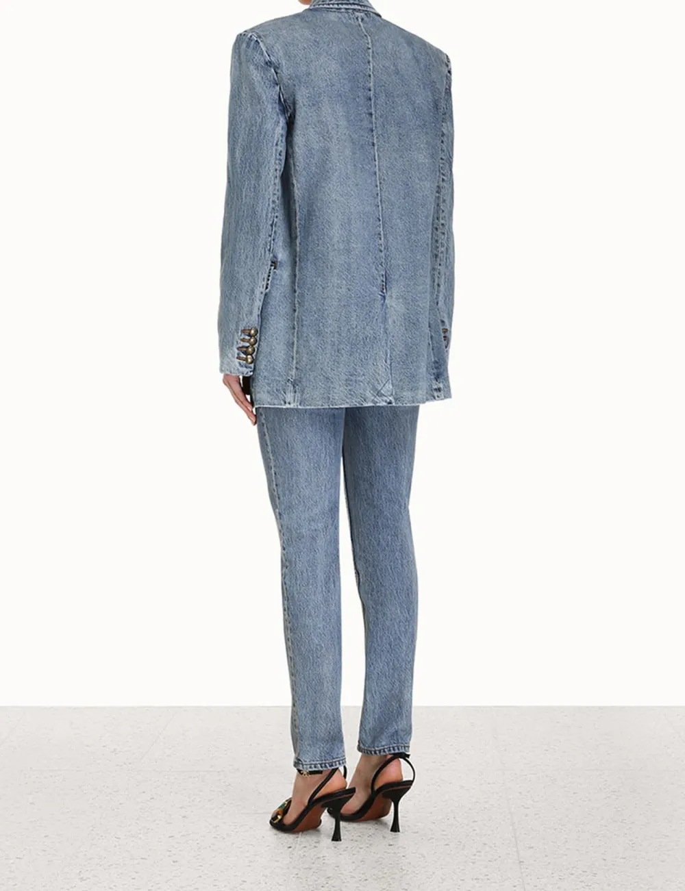 ZIMMERMANN Clothing<Luminosity Denim Blazer