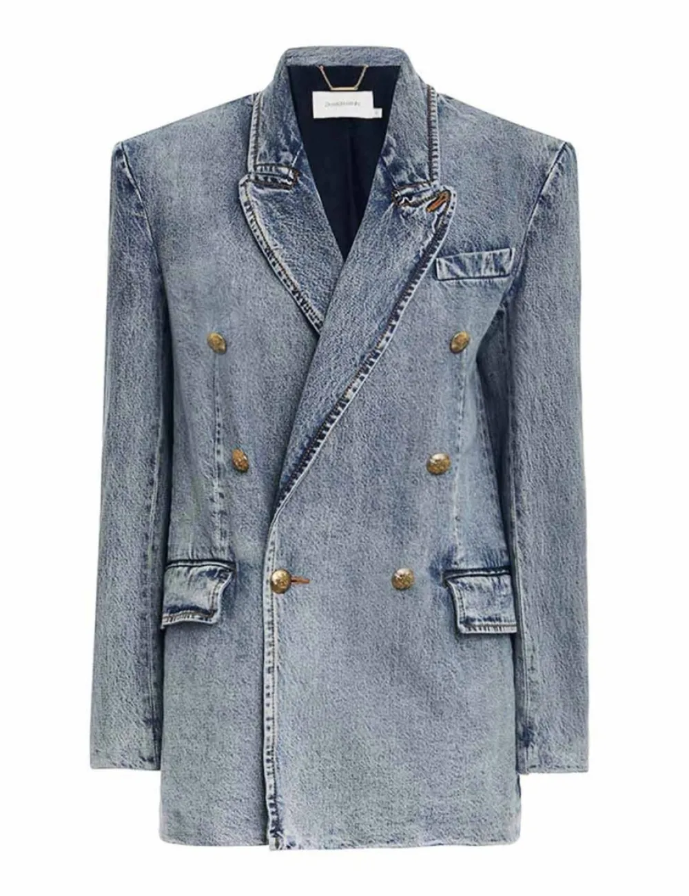 ZIMMERMANN Jackets & Coats<Luminosity Denim Blazer