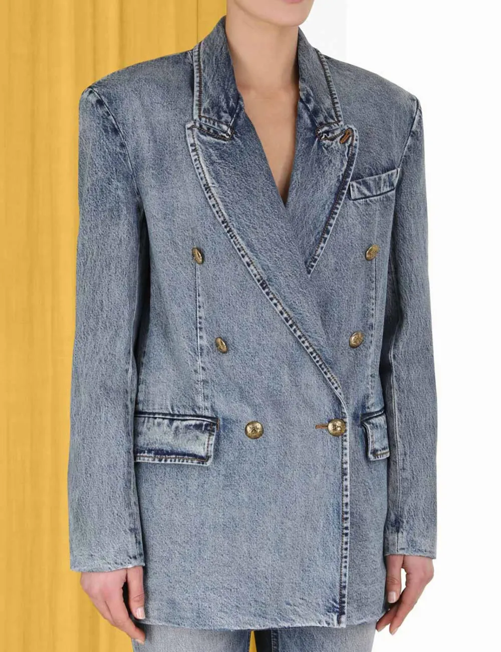 ZIMMERMANN Jackets & Coats<Luminosity Denim Blazer