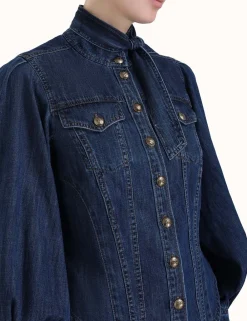 ZIMMERMANN Clothing<Luminosity Denim Corset Shirt
