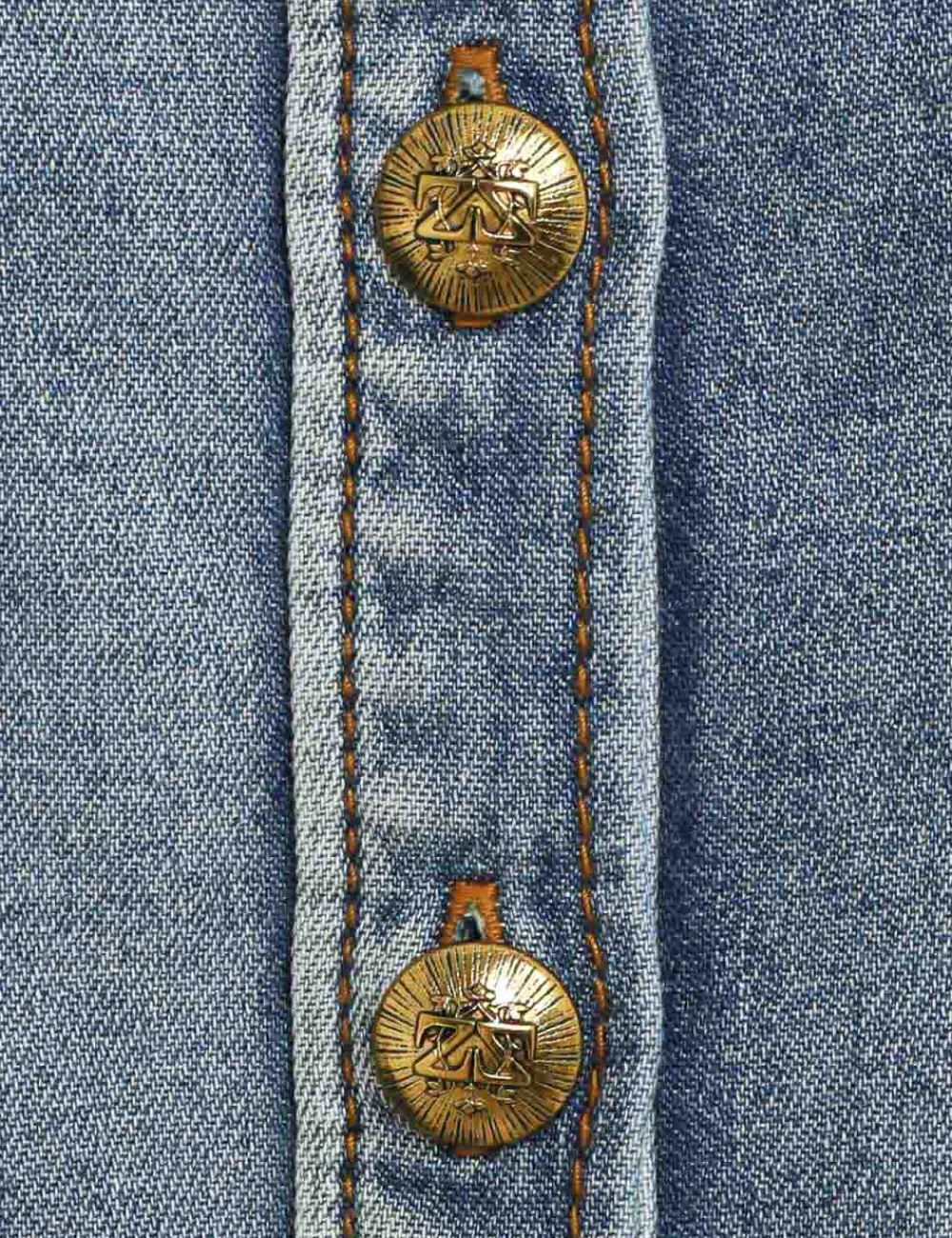 ZIMMERMANN Clothing<Luminosity Denim Corset Shirt