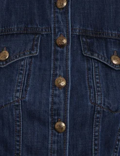 ZIMMERMANN Denim<Luminosity Denim Corset Shirt