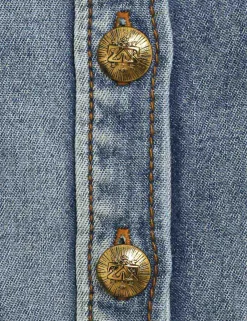 ZIMMERMANN Denim<Luminosity Denim Corset Shirt
