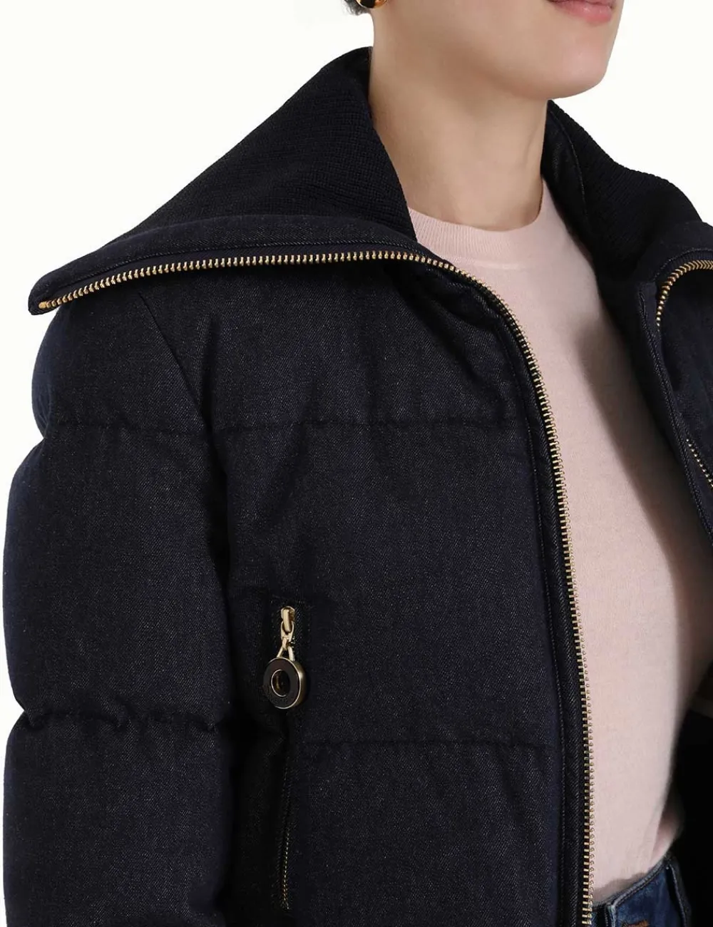 ZIMMERMANN Jackets & Coats<Luminosity Denim Down Jacket