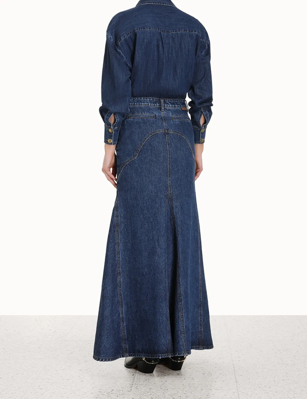 ZIMMERMANN Denim<Luminosity Denim Maxi Skirt