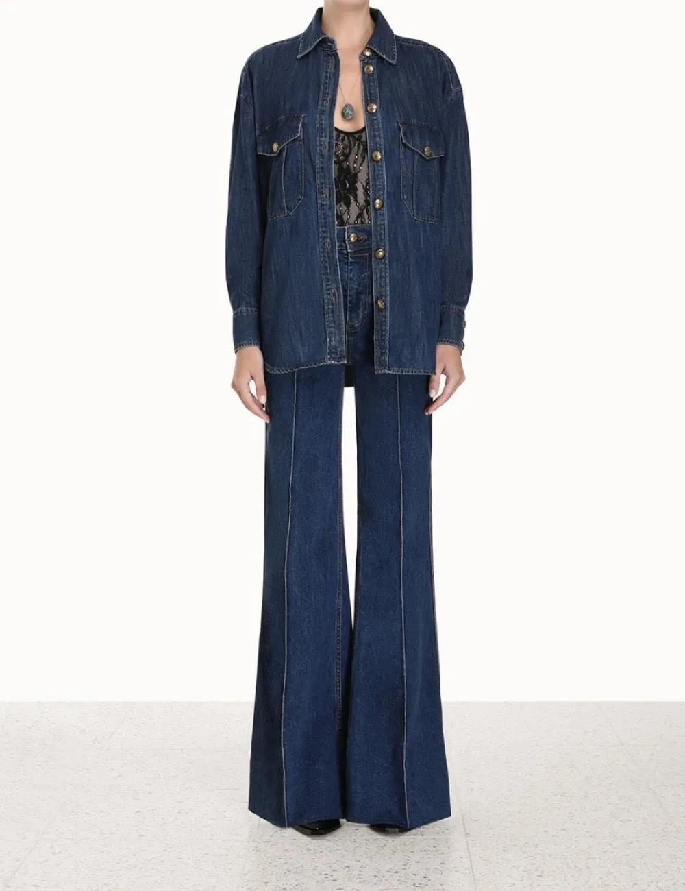 ZIMMERMANN In Denim<Luminosity Denim Shirt