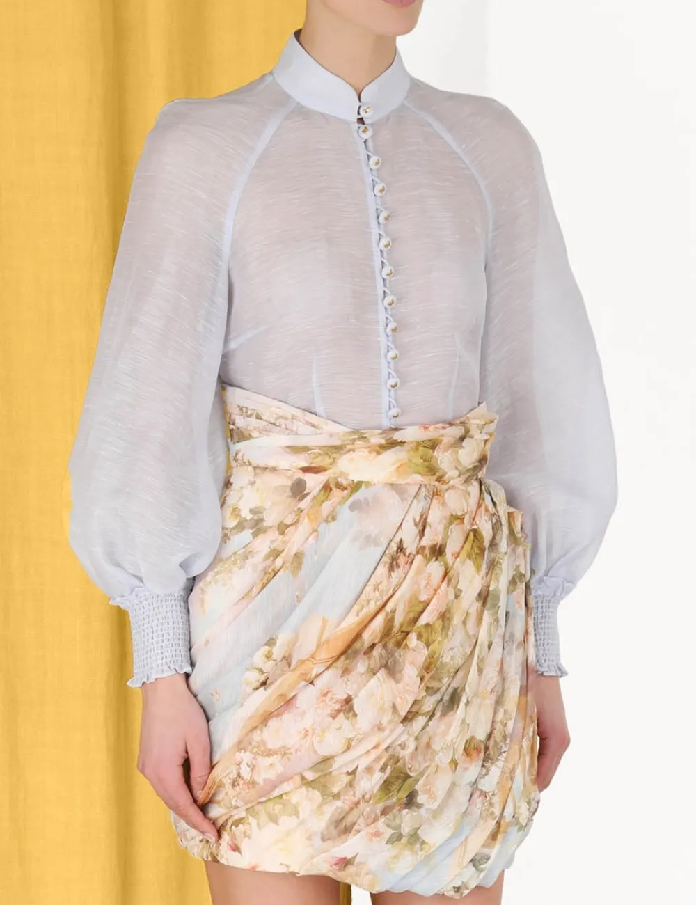 ZIMMERMANN Skirts<Luminosity Drape Mini Skirt