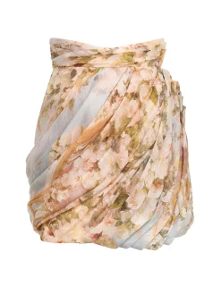 ZIMMERMANN In Denim<Luminosity Drape Mini Skirt