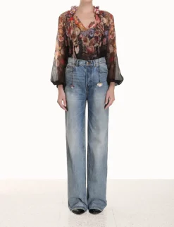 ZIMMERMANN Clothing<Luminosity Floral Blouse