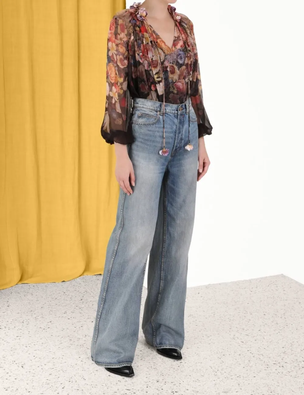 ZIMMERMANN Clothing<Luminosity Floral Blouse