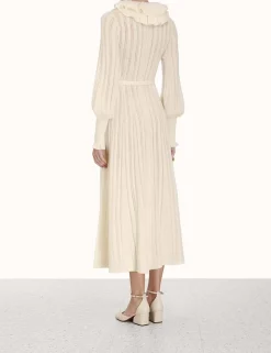 ZIMMERMANN Knitwear<Luminosity Frill Neck Dress