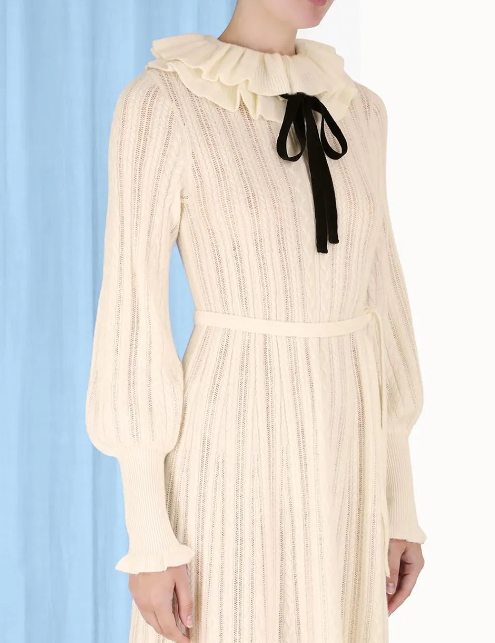 ZIMMERMANN Knitwear<Luminosity Frill Neck Dress