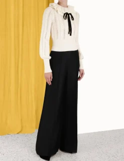 ZIMMERMANN Tops<Luminosity Frill Neck Sweater