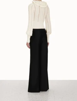 ZIMMERMANN Tops<Luminosity Frill Neck Sweater