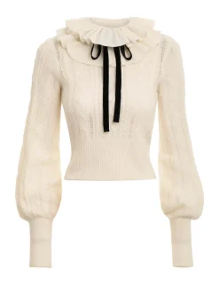 ZIMMERMANN Knitwear<Luminosity Frill Neck Sweater