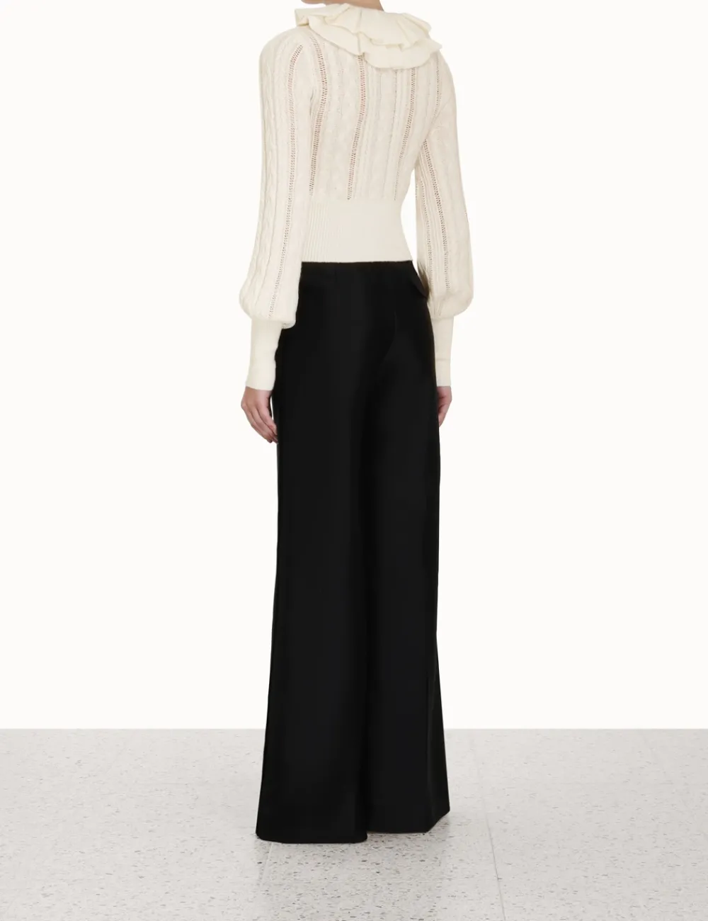 ZIMMERMANN Clothing<Luminosity Frill Neck Sweater