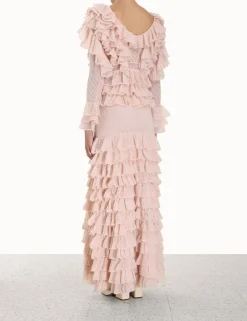 ZIMMERMANN Clothing<Luminosity Frill V-Neck Top