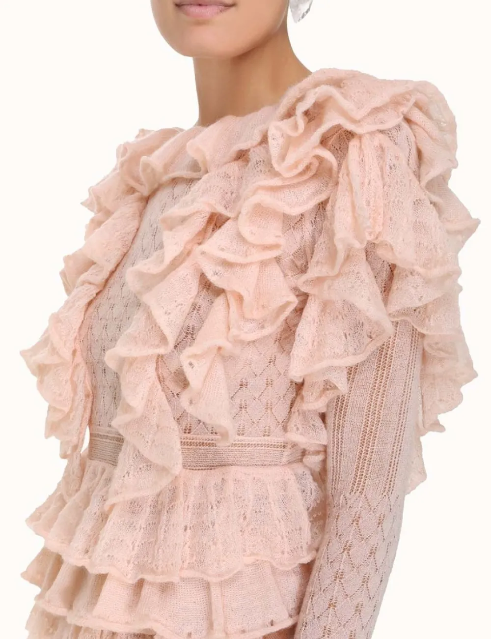 ZIMMERMANN Clothing<Luminosity Frill V-Neck Top