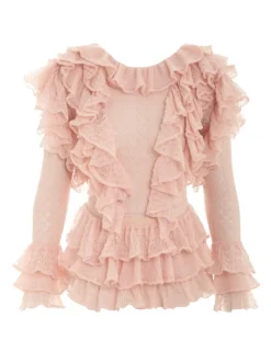 ZIMMERMANN Luminosity<Luminosity Frill V-Neck Top