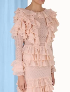 ZIMMERMANN Tops<Luminosity Frill V-Neck Top