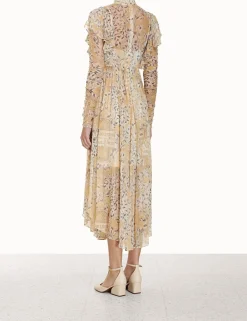 ZIMMERMANN Clothing<Luminosity Gathered Midi Dress
