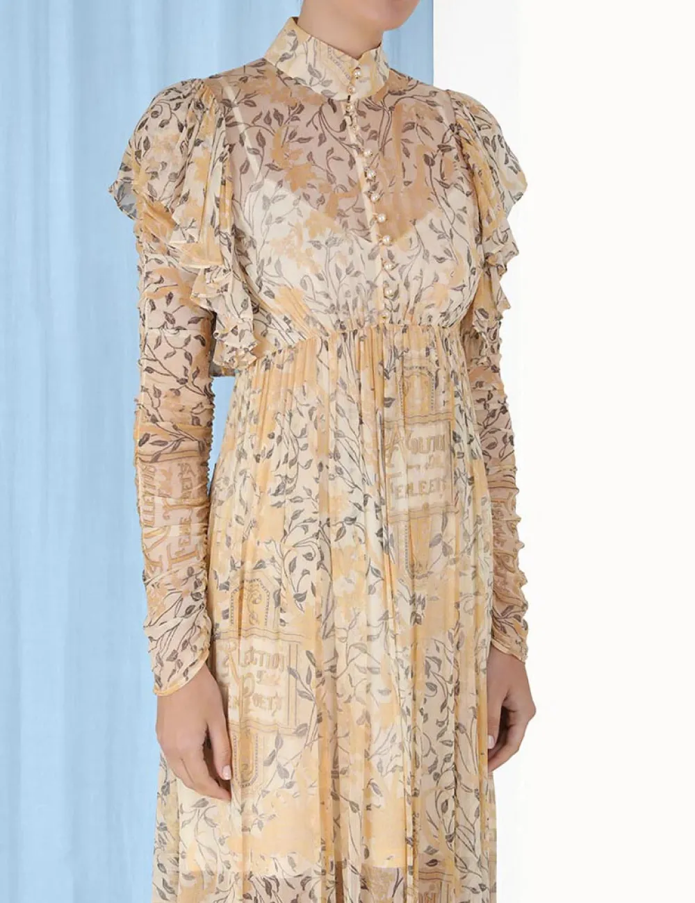 ZIMMERMANN Clothing<Luminosity Gathered Midi Dress