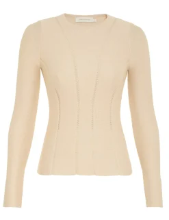 ZIMMERMANN Knitwear<Luminosity Knit Panelled Top