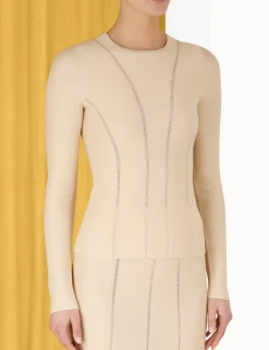 ZIMMERMANN Knitwear<Luminosity Knit Panelled Top
