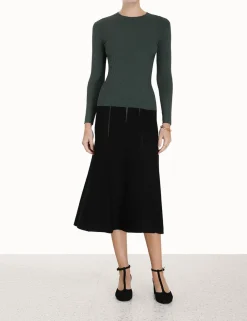 ZIMMERMANN Clothing<Luminosity Knit Panelled Skirt