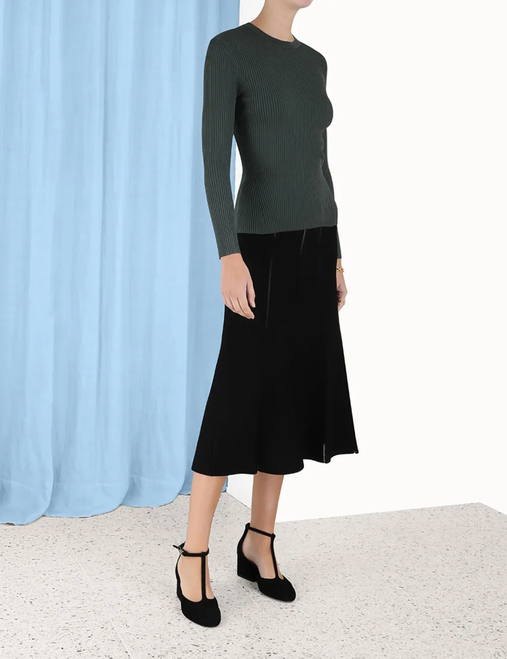 ZIMMERMANN Clothing<Luminosity Knit Panelled Skirt