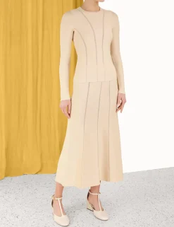 ZIMMERMANN Knitwear<Luminosity Knit Panelled Skirt