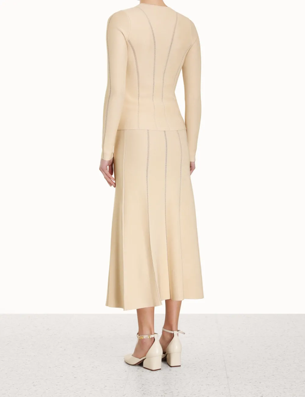 ZIMMERMANN Knitwear<Luminosity Knit Panelled Skirt