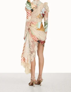 ZIMMERMANN Dresses<Luminosity Lace Drape Mini