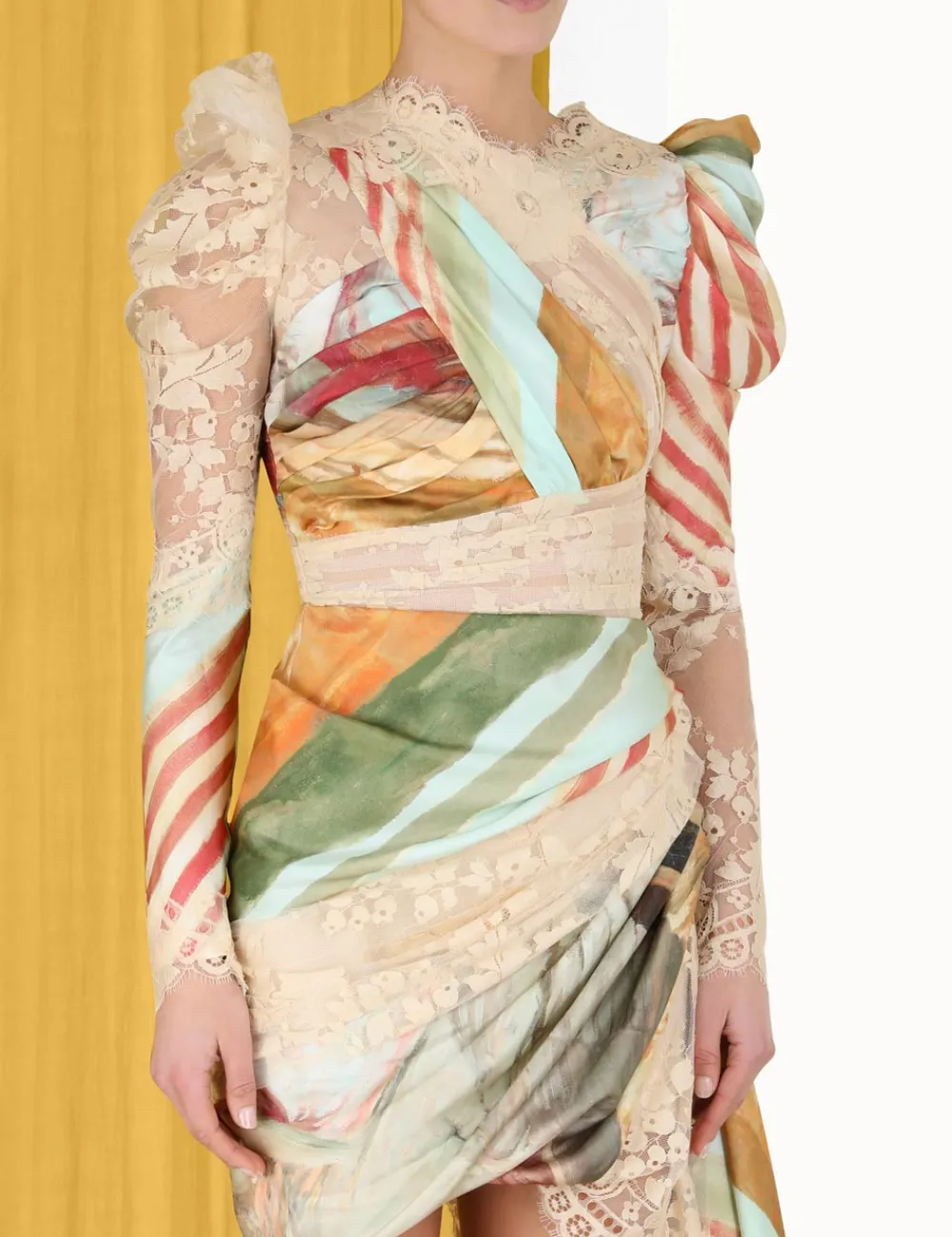 ZIMMERMANN Dresses<Luminosity Lace Drape Mini