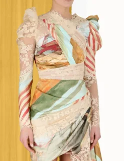ZIMMERMANN Clothing<Luminosity Lace Drape Mini