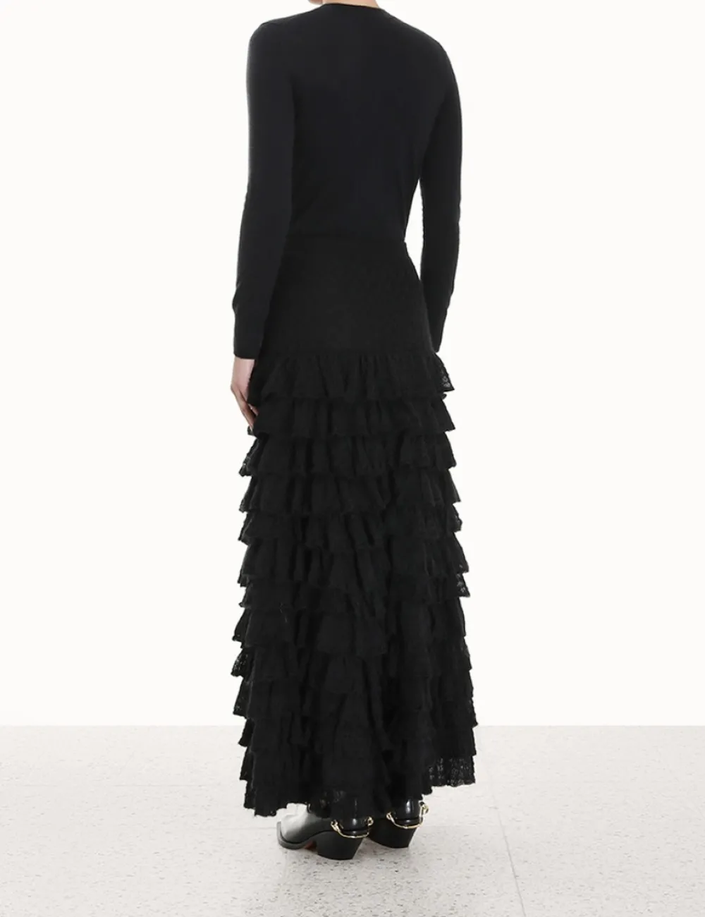 ZIMMERMANN Luminosity<Luminosity Lace Frill Skirt