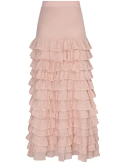 ZIMMERMANN Skirts<Luminosity Lace Frill Skirt