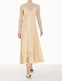 ZIMMERMANN Clothing<Luminosity Lace Panelled Midi