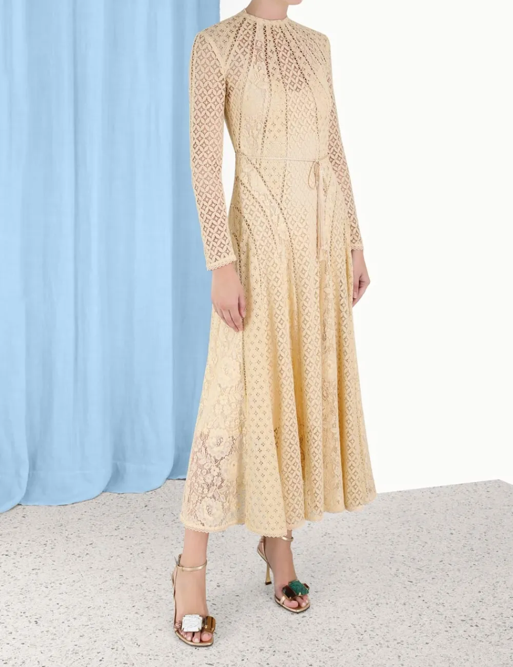 ZIMMERMANN Clothing<Luminosity Lace Panelled Midi